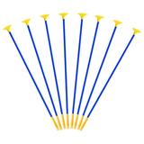 8pcs Plastic Arrow with Sucker Bow and Arrow Accessories Arrow Plaything Sports Toys Sports Supplies for Boys Girls (52cm Arrow Tail)