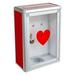 1PC Aluminium Alloy Collection Box with Lock Wall Hanging Charity Box Portable Collection Box for School Classroom Outside Use