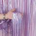 2 Pack Metallic Tinsel Foil Fringe Door Curtains for Birthday Party Wedding Photo Backdrop Hanging Decorations 3.28ft x 6.56ft Light Purple