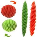 Fidget Worm Toyï½œSensory Slug Fidget Toyï½œFunny Pocket Fidget Toyï½œFidget Toy Power Your Fun for Kids&Adultsï½œResistance Fidget Toy Anxiety&Stress Relief Toys-Green and Orange