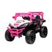 EastVita 12V 7A x 1 30W x 4 Kids Electric Ride on Cars with Music Front Light Power Display Seat Belt Four Wheel Absorber Gift for Children