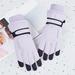 IDALL Snow Gloves Waterproof Gloves Winter Ski Gloves Waterproof Thick Plus Velvet Warm Windproof Cold Protection Outdoor Riding Gloves Ski Gloves Gloves for Cold Weather Purple