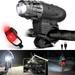 Deagia Camping & Hiking Clearance USB Rechargeable Led Bike Bicycle Cycling Headlight Front Light Tail Rear Lamp Camping Gear