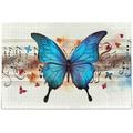 Hidove Butterfly Musical Note Jigsaw Puzzles for Adults 500 Piece Puzzles for Adults 1000 Piece Challenging Kids Teens Family Puzzle Game