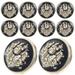 10 Pcs Metal Buttons Decorative Suit Crafts Retro Clothing Winter Coat Accessories Alloy Miss