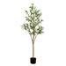 Nearly Natural 5ft. Artificial Olive Tree with Natural Trunk