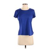 PrAna Active T-Shirt: Blue Print Activewear - Women's Size Small