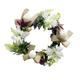 NANDIYNZHI Easter Decorations Easter Wreath Spring Imitation White Eggs Decorating Farmhouse Decor Wall Home Decor Gift Diy Easter Front Door Wreath Decoration Easter Decor Home Decor Room Decor