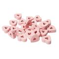 Valentine s Day heart-shaped wooden beads hemp rope tassel wooden beads DIY accessories (Heart-shaped wooden beads 25mm pink wooden beads 16mm white wooden beads 16mm)