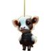 Oneshit Artificial Flowers Summer Clearance Cute Cow Car Pendant Home Tree Decoration Christmas Tree Ornament Home Decor 2PC