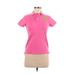 Ralph Lauren Sport Short Sleeve Polo Shirt: Pink Tops - Women's Size Small