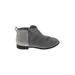 Wonder Nation Ankle Boots: Gray Print Shoes - Kids Girl's Size 4