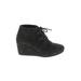 TOMS Ankle Boots: Black Print Shoes - Women's Size 8 - Round Toe