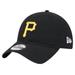 Youth New Era Black Pittsburgh Pirates Team Color 9TWENTY Adjustable Hat