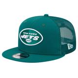 Men's New Era Green York Jets Main Trucker 9FIFTY Snapback Hat