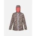 Women's Regatta Womens/Ladies Bayletta Leopard Print Waterproof Jacket - Brown - Size: 14