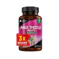 Milk Thistle Tablets - 80% Silymarin High Strength - Value Pack 365 Tablets One A Day Milk Thistle Supplements - Vegan, GMO-Free, Gluten-Free, Made in