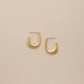 Lucky Brand Asymmetrical Hoop Earring - Women's Ladies Accessories Jewelry Earrings in Gold