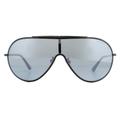 Shield Ruthenium Smoke Mirror Silver Sunglasses