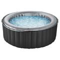 MSPA D-SC04, Inflatable Portable Hot Tub Spa, 4 Person, Silver Cloud, Charcoal Grey, 28.0 in*71.0 in*71.0 in