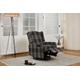 Charles High Back Wingback Swivel Manual Recliner Armchair