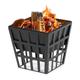 Outdoor Garden Fire Pit Brazier Heater with Large Bowl for Logs & Coals