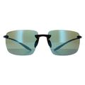 Rimless Matte Black PhD 2.0 555nm Blue Polarised Sunglasses