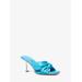 Michael Kors Elena Leather Sandal Blue 7.5