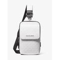 Michael Kors Hudson Signature Logo Sling Pack White One Size