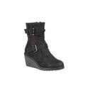 Black 'Pheobe' Wedge Ankle Boots