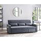 Devon Velvet Pull Out Sofa Bed Ribbed Fabric Detailing and Side Pocket Storage