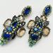 J. Crew Jewelry | J. Crew Blue Green Crystal Drop Earrings | Color: Blue/Green | Size: Os