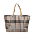Burberry Bags | Burberry Nova Check Tote Bag Shoulder Beige Nylon Leather Women's | Color: Cream | Size: Os