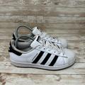 Adidas Shoes | Adidas Superstar B42369 White Lace Up Low Top Sneakers Women's Size 7 | Color: Black/White | Size: 7