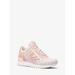 Michael Kors Shoes | Michael Kors Outlet Maddy Two-Tone Logo And Mesh Trainer 5 Powder Blush New | Color: Pink | Size: 5