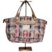 Coach Bags | Coach Daisy Pink, Blue & Green Madras Poppy Large Tote Handbag F23389 17" Wide | Color: Gold/Pink | Size: Os