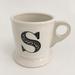 Anthropologie Other | 4/25 - Anthropologie Monogram S Mug Cup | Color: Black/Cream | Size: Os