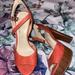 Jessica Simpson Shoes | Jessica Simpsons, Size 7.5, Orange Heels | Color: Orange | Size: 7.5