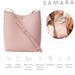 Anthropologie Bags | Anthropologie Samara Pink Peony Vegan Leather Medium Shoulder Crossbody Bag | Color: Pink | Size: Os