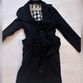 Burberry Jackets & Coats | Burberry Black Pea Coat | Color: Black | Size: 4