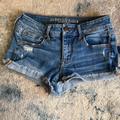 American Eagle Outfitters Shorts | 2 For $20 American Eagle Outfitters Super Stretch X Shorties Size 2 Denim Shorts | Color: Blue | Size: 2