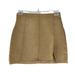 Free People Skirts | Free People Denim Mini Skirt Womens Size S Tan Pull On | Color: Tan | Size: S