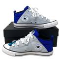 Converse Shoes | Converse Ctas Axel Mid Shoes Sneakers Skate Kid Women Casual Gray Canvas A03607f | Color: Blue/Gray | Size: Various