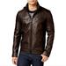 Michael Kors Jackets & Coats | Michael Kors Perforated Faux-Leather Moto Jacket Damaged | Color: Brown | Size: L