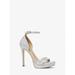 Michael Kors Shoes | Michael Kors Jordyn Embellished Glitter Chain Mesh Platform Sandal 9 Silver | Color: Silver | Size: 9