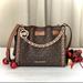 Michael Kors Bags | Nwt Michael Kors Mina Small Belted Chain Shoulder Crossbody Bag Mk Brown | Color: Brown/Gold | Size: Os