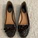 Kate Spade Shoes | Kate Spade Brown Patent Ballet Flats, Velvet Bow Detail, Sz 10, Good Condition | Color: Brown | Size: 10