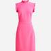 J. Crew Dresses | J Crew Nwt Ruffle-Trim Sheath Dress In Stretch Crepe Bp646 Size 2 | Color: Pink | Size: 2