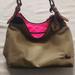 Dooney & Bourke Bags | Dooney And Bourke Victoria Khaki And Pink Hand Bag | Color: Tan | Size: Os