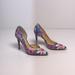 Jessica Simpson Shoes | Jessica Simpson Floral Pink/Purple Spring Summer High Heels| Size 6.5 |4 In Tall | Color: Pink/Purple | Size: 6.5